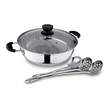 Stainless Steel Dual Shabu Hot Pot with Divider (28cm)