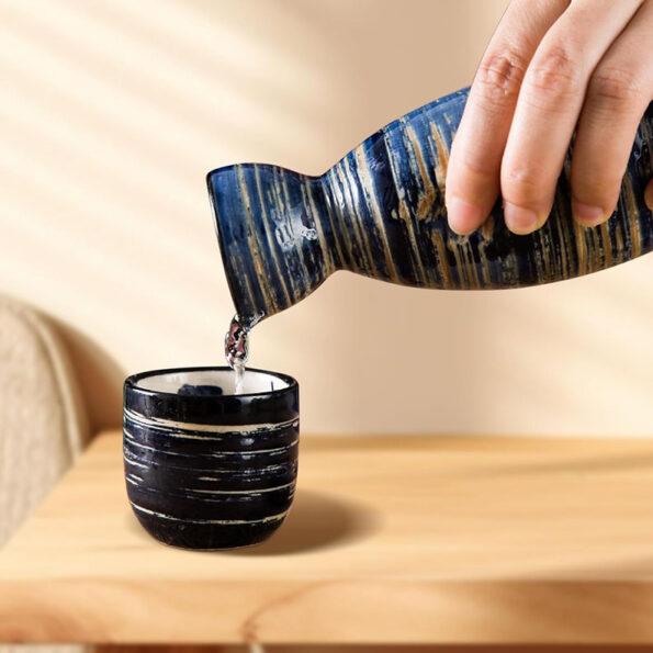 5-Piece Blue Sake Set