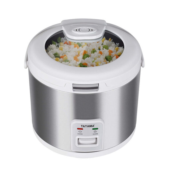 10-Cup Rice Cooker with Glass Lid (20-Cup Cooked)