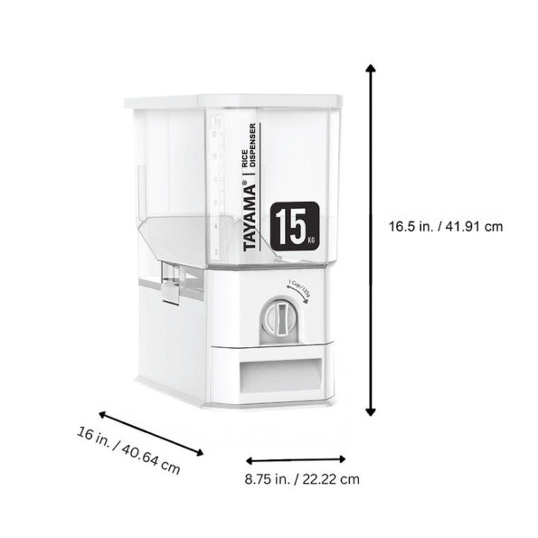 33 lbs. Capacity Rice Dispenser (15kg)