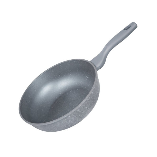 Marble Die-Cast Wok Pan (26 cm)