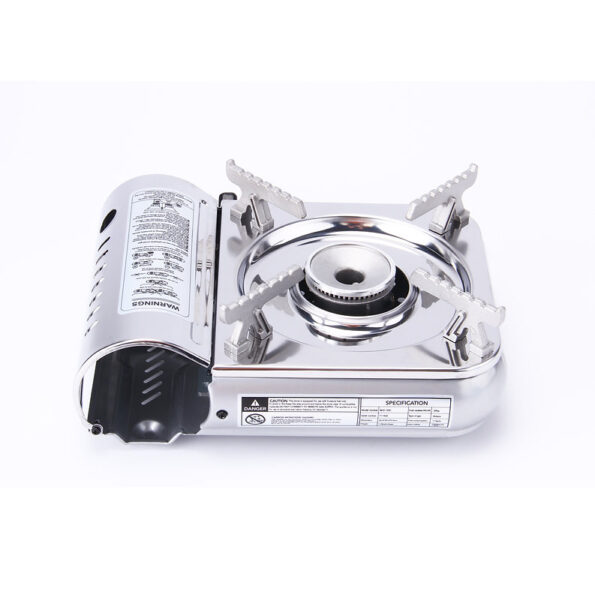 Mini Portable Gas Camping Stove, Stainless Steel