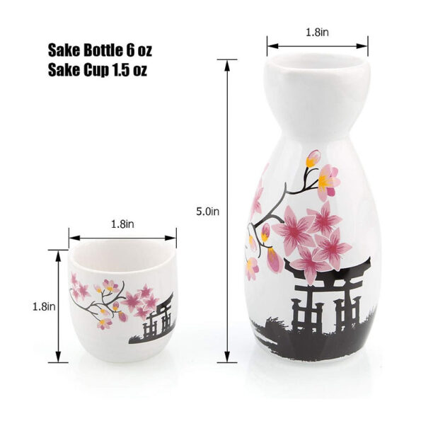 5-Piece Sakura Sake Set