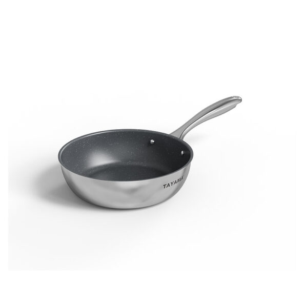 Double-Ply Stainless Steel Fry Pan (24cm)