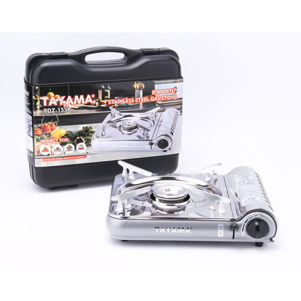 Portable Gas Camping Stove, Stainless Steel