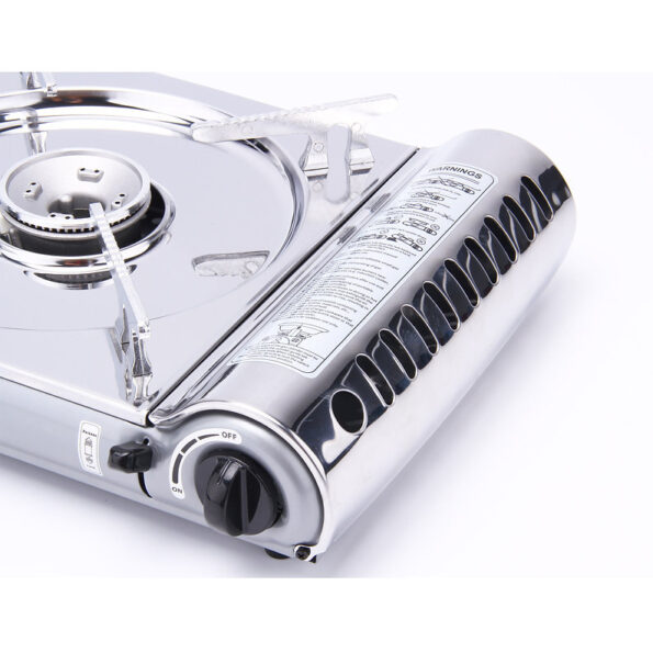 Portable Gas Camping Stove, Stainless Steel