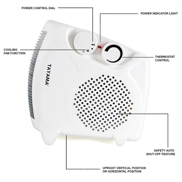 Portable Compact Dual Fan Heater