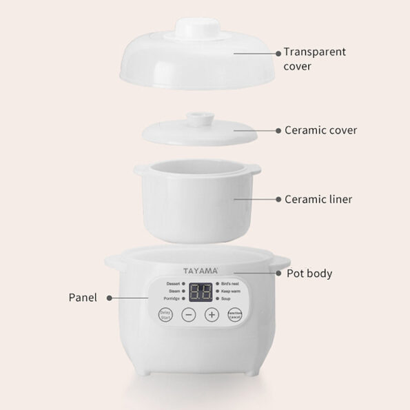 1 Qt. Mini Electric Ceramic Stew Cooker