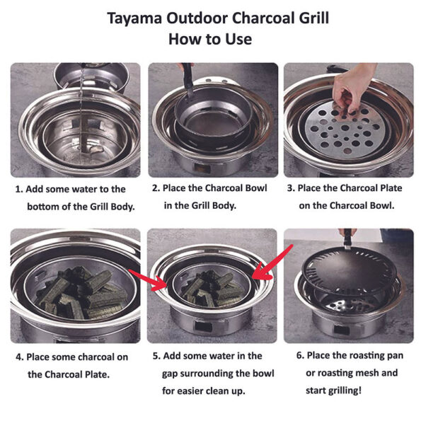 Stainless Steel Outdoor Charcoal Grill