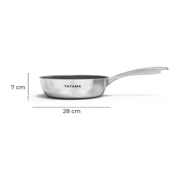 Double-Ply Stainless Steel Fry Pan (28cm)