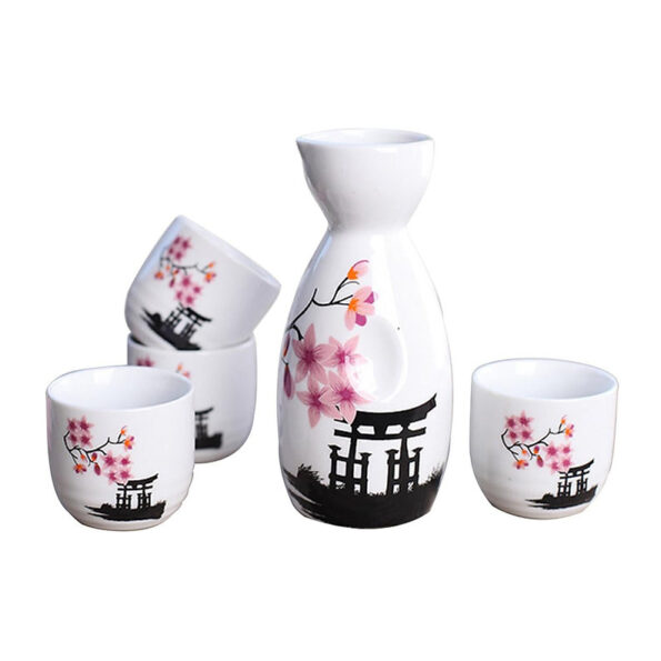 5-Piece Sakura Sake Set