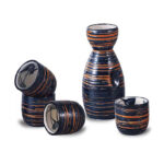 5-Piece Blue Sake Set